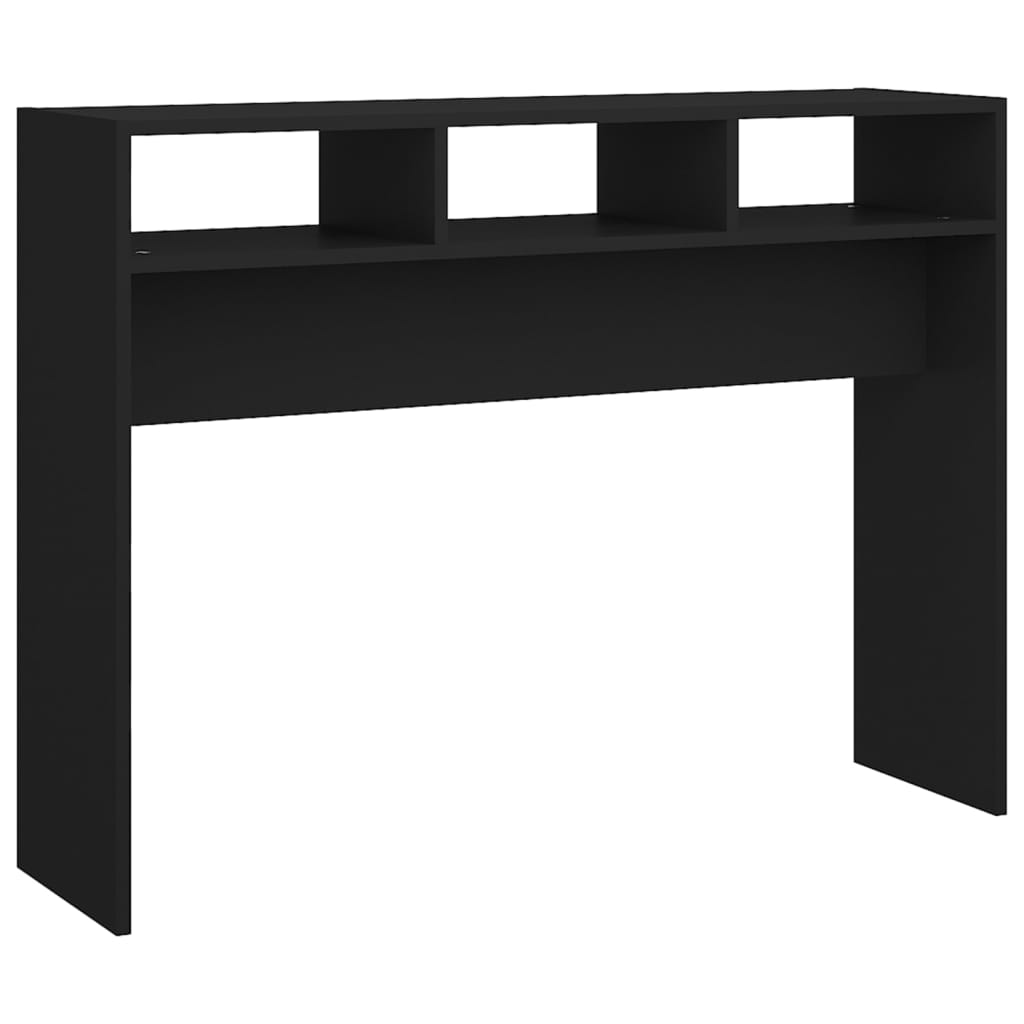 Console Table Black 105x30x80 cm Engineered Wood
